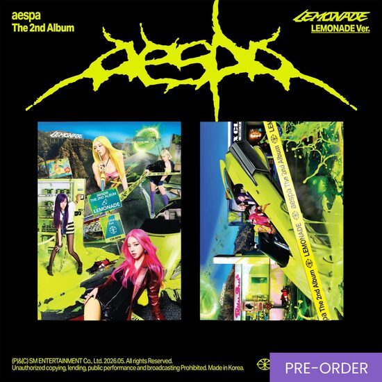 {PRE-ORDER} aespa - The 2nd Album [LEMONADE] (LEMONADE Ver.)